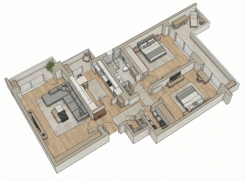 Aleea Sinaia, Doamna Ghica apartament 3 camere